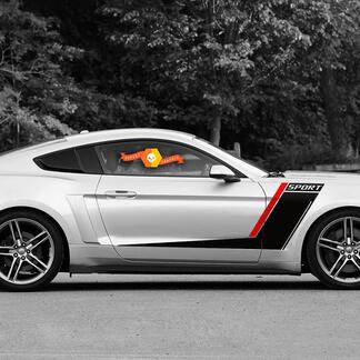 Ford Mustang Roush Style Side Stripes Graphics Calcomanías Duo Color Any Year