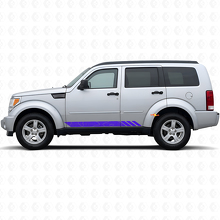 Vinilo adhesivo de franjas estilo topográfico para puertas para Dodge Journey Nitro 2007-2011_2