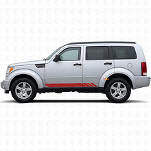 Vinilo adhesivo de franjas estilo topográfico para puertas para Dodge Journey Nitro 2007-2011_3