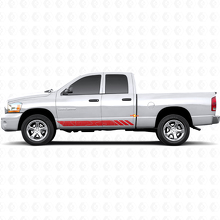 Calcomanía de vinilo adhesiva para puertas con franjas de estilo topográfico para Dodge Ram 1500 2002-2008 3