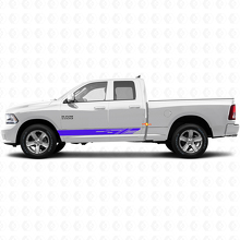 Calcomanía de vinilo con franjas decorativas para el panel de estribo para Dodge Ram 1500 2011-2018 2