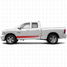 Calcomanía de vinilo con franjas decorativas para el panel de estribo para Dodge Ram 1500 2011-2018 3