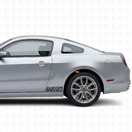Kit de Vinilos Laterales Estilo Cuadros de Carreras para Musclecar 2010-2020
