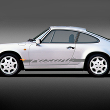 Calcomanía de vinilo con franja lateral y letras Rasant para Porsche 911 2