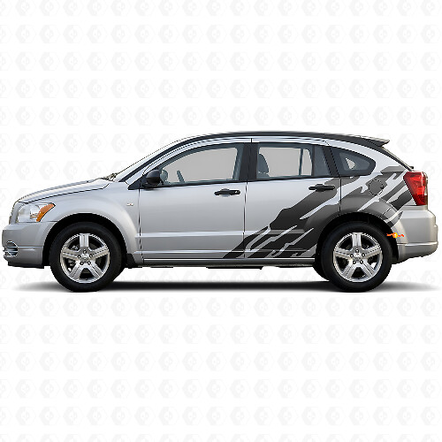Gráfico de salpicadura de barro Vinilo adhesivo lateral trasero para Dodge Caliber 2007-2012