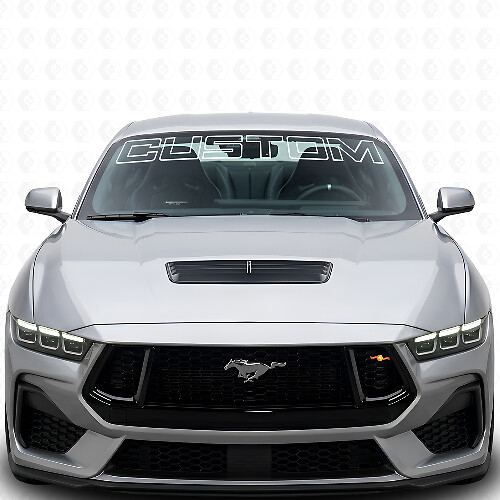 Vinilo de Calcomanía para Parabrisas con Letras Personalizadas en Contorno para Musclecar