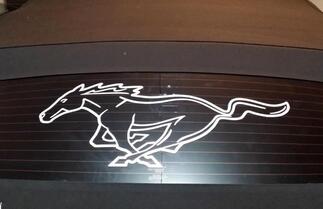 Calcomanía de contorno de Pony de ventana trasera de Ford Mustang Pegatina