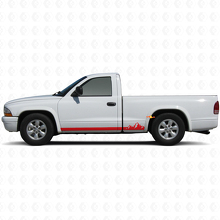 Calcomanía de vinilo con rayas delgadas de montañas para el panel lateral de Dodge Dakota 1997-2004_3