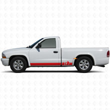 Calcomanía de vinilo de franjas anchas de montaña para paneles laterales de Dodge Dakota 1997-2004_3