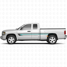 Calcomanía de vinilo con triple franja para la puerta lateral para Dodge Dakota 2005-2011_2