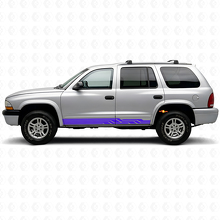 Calcomanía de Vinilo con Rayas Curvas Entretejidas para Paneles de Puerta de Dodge Durango 1998-2003_2