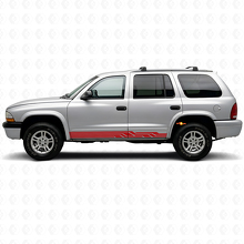 Calcomanía de Vinilo con Rayas Curvas Entretejidas para Paneles de Puerta de Dodge Durango 1998-2003_3
