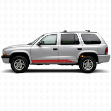 Calcomanía de Vinilo para Puerta y Panel Lateral con Rayas Curvas para Dodge Durango 1998-2003_3