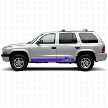 Calcomanía de vinilo con franjas estilo montañas para paneles laterales de Dodge Durango 1998-2003_2