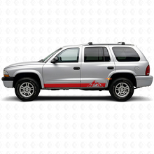 Calcomanía de vinilo con franjas estilo montañas para paneles laterales de Dodge Durango 1998-2003_3