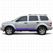 Calcomanía de vinilo para panel de puerta con franjas curvas entrelazadas para Dodge Durango 2004-2009_2