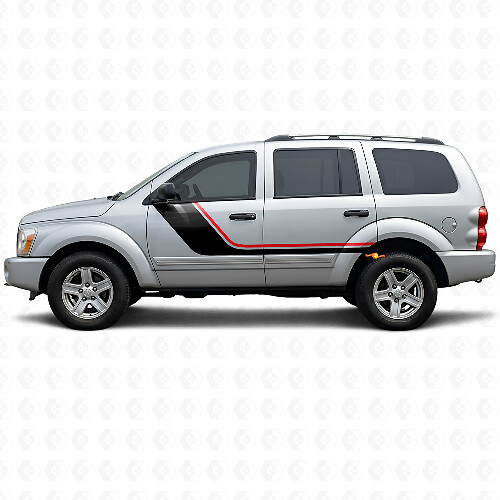 Vinilo de Rayas Gemelas para la Puerta Lateral para Dodge Durango 2004-2009