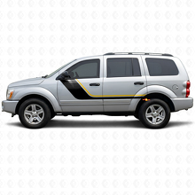 Vinilo de Rayas Gemelas para la Puerta Lateral para Dodge Durango 2004-2009_2
