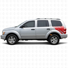Calcomanía de vinilo gráfica de salpicaduras de lodo lateral trasera para Dodge Durango 2004-2009 3