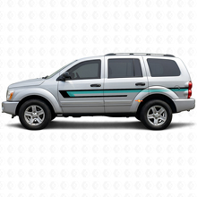 Calcomanía de vinilo lateral de puerta con triple franja para Dodge Durango 2004-2009_2
