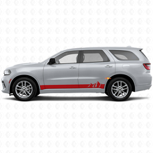 Calcomanía de vinilo de panel lateral con rayas anchas de montañas para Dodge Durango 2011+_3