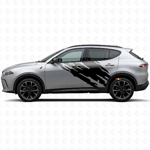 Adhesivo de vinilo gráfico de salpicaduras de barro para la puerta lateral para Dodge Hornet 2023+