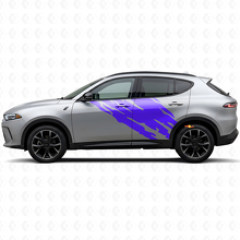 Adhesivo de vinilo gráfico de salpicaduras de barro para la puerta lateral para Dodge Hornet 2023+_2