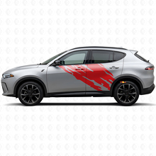 Adhesivo de vinilo gráfico de salpicaduras de barro para la puerta lateral para Dodge Hornet 2023+_3