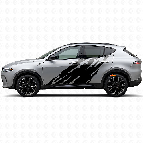 Vinilo adhesivo gráfico de salpicaduras de barro para puertas Dodge Hornet 2023+