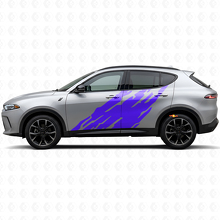 Vinilo adhesivo gráfico de salpicaduras de barro para puertas Dodge Hornet 2023+_2