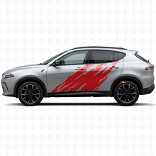 Vinilo adhesivo gráfico de salpicaduras de barro para puertas Dodge Hornet 2023+_3