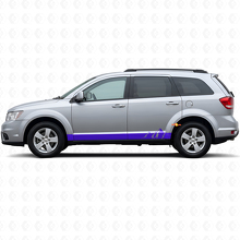 Calcomanía de vinilo de panel lateral con franjas anchas de montañas para Dodge Journey 2009-2020_2