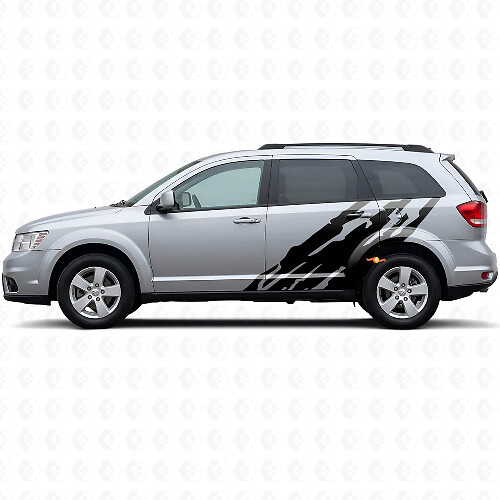 Vinilo decorativo lateral para puerta con gráfico de salpicaduras de barro para Dodge Journey 2009-2020