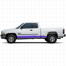 Calcomanía de vinilo para paneles laterales con franjas curvas entrelazadas para Dodge Ram 1500 1994-2001_2