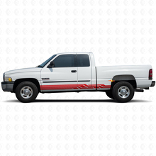 Calcomanía de vinilo para paneles laterales con franjas curvas entrelazadas para Dodge Ram 1500 1994-2001_3