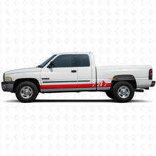 Vinilo de Tiras Anchas Montañas para Paneles Laterales Rocker para Dodge Ram 1500 1994-2001_3