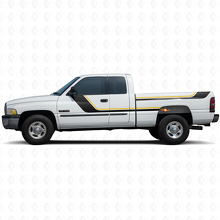 Kit de vinilos con franjas gemelas para las puertas y laterales traseros para Dodge Ram 1500 1994-2001_2