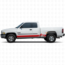 Calcomanía de Vinilo de Estilo Montañas con Rayas para Paneles Laterales de Dodge Ram 1500 1994-2001_3