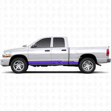 Calcomanía de vinilo con franjas curvas entrelazadas para el panel lateral Dodge Ram 1500 2002-2008_2