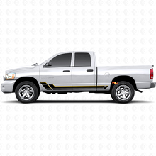Kit de calcomanías de vinilo con franjas gemelas para paneles laterales para Dodge Ram 1500 2002-2008_2