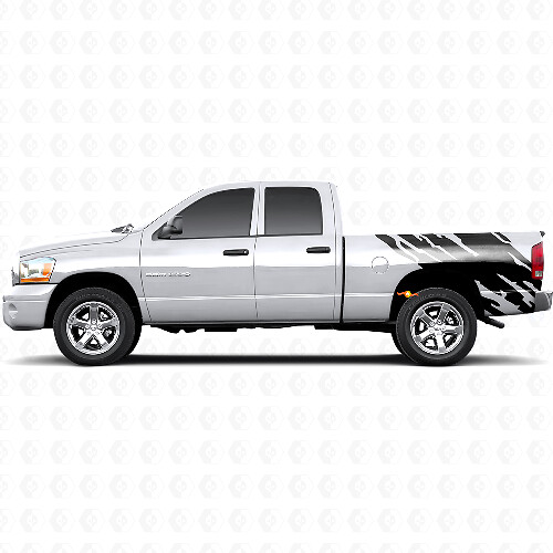 Calcomanía de vinilo gráfica de salpicadura de barro lateral trasera para Dodge Ram 1500 2002-2008