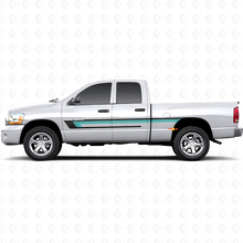 Calcomanía de vinilo de triple raya para la puerta lateral de Dodge Ram 1500 2002-2008 2