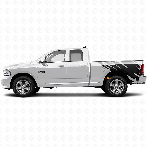 Gráfico de Salpicadura de Barro Vinilo Adhesivo Lateral Trasero para Dodge Ram 1500 2011-2018 1