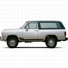 Kit de Vinilo de Franjas Gemelas para Paneles Laterales para Dodge Ramcharger 1974-1993_2