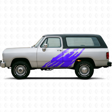 Gráfico lateral de salpicaduras de barro adhesivo de vinilo para Dodge Ramcharger 1974-1993_2