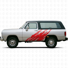 Gráfico lateral de salpicaduras de barro adhesivo de vinilo para Dodge Ramcharger 1974-1993_3