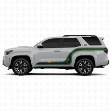 Calcomanías Laterales de Vinilo con Líneas Curvas de Carreras para Toyota 4Runner_2