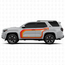 Pegatinas de vinilo gráficas laterales de rayas cerradas para Toyota 4Runner_2
