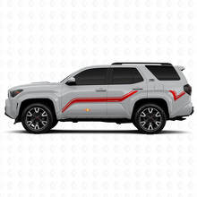 Pegatinas de vinilo con franjas laterales curvas para Toyota 4Runner_3
