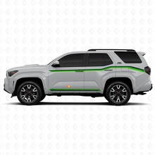 Kit de Calcomanías de Vinilo con Triple Raya de Carreras para Paneles Laterales y Puertas para Toyota 4Runner_3